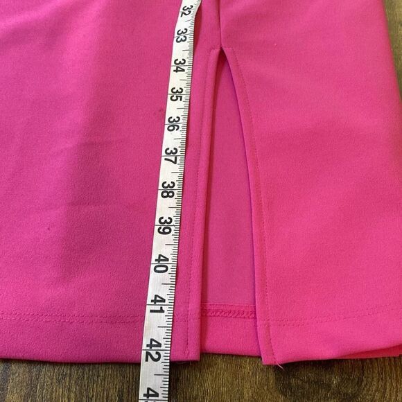 Bisou Bisou Barbie pink off/cold shoulder body con classic dress Sz 8 - Picture 14 of 14